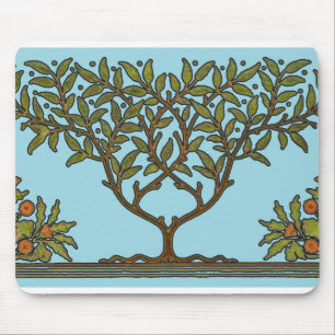 Tapis De Souris Papier peint frise d'arbre de William Morris