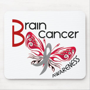 Tapis De Souris PAPILLON 3 de cancer du cerveau