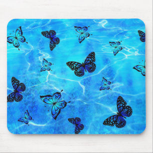 Tapis De Souris Papillon bleu