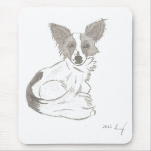Tapis De Souris Papillon croquis Mousepad