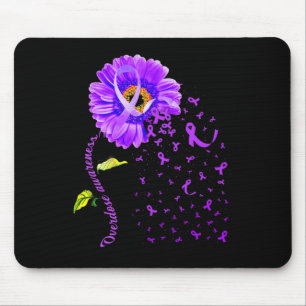 Tapis De Souris Papillon de marguerite violet sensibilisation à la