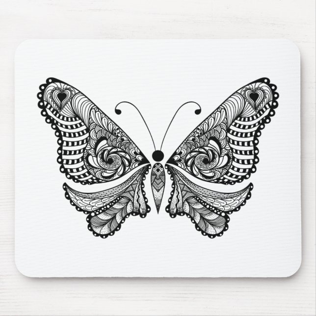 Tapis De Souris Papillon de style (Devant)