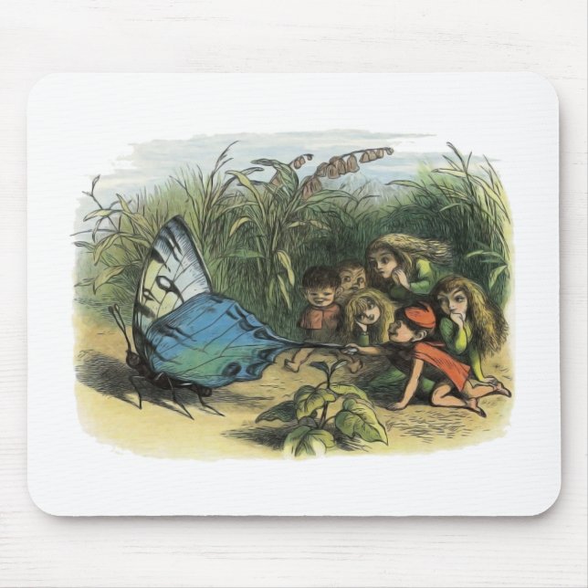 Tapis De Souris Papillon Elf Art Cute Elves Papillons (Devant)