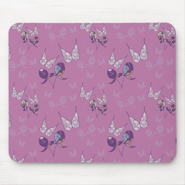 Tapis De Souris Papillon Joy Mousepad (pourpre) (Devant)