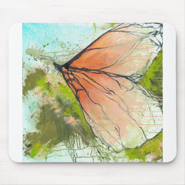 Tapis De Souris Papillon Monarque Abstrait - Poster (Devant)