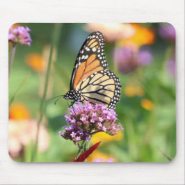 Tapis De Souris Papillon Monarque sur Verbena