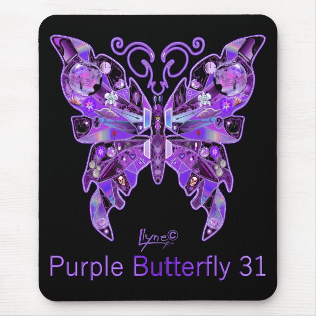 Tapis De Souris Papillon pourpre 31 Pad souris (Devant)