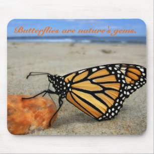 Tapis De Souris Papillon sur la plage par TDGallery
