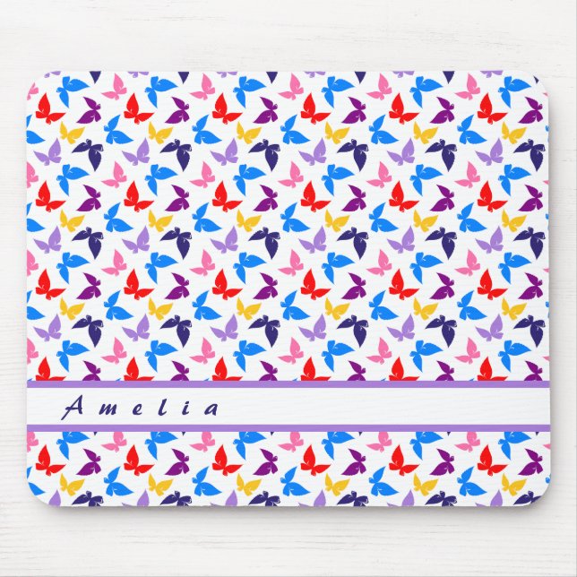 Tapis De Souris Papillons colorés (Devant)
