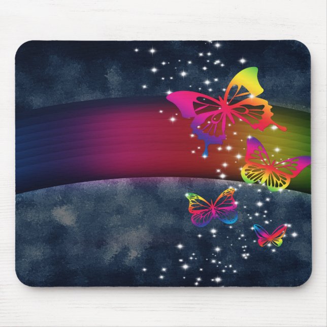 Tapis De Souris Papillons des Rainbows (Devant)