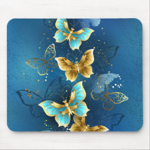 Tapis De Souris Papillons d'or