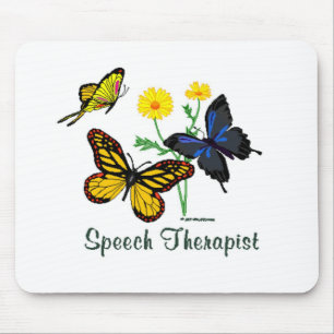 Tapis De Souris Papillons d'orthophoniste