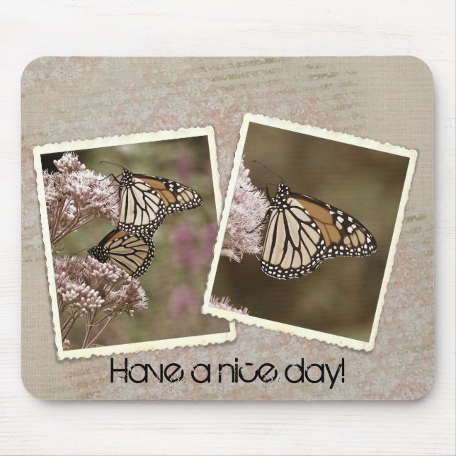 Tapis De Souris Papillons Monarque vintages (Devant)