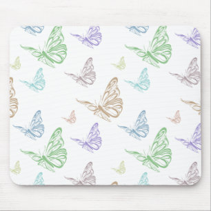 Tapis De Souris Papillons Pastel