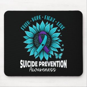 Tapis De Souris Papillons Tournesol Prévention du Suicide Sensibil