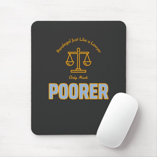 Tapis De Souris Paralegal Comme un avocat seulement beaucoup plus  (Avec souris)
