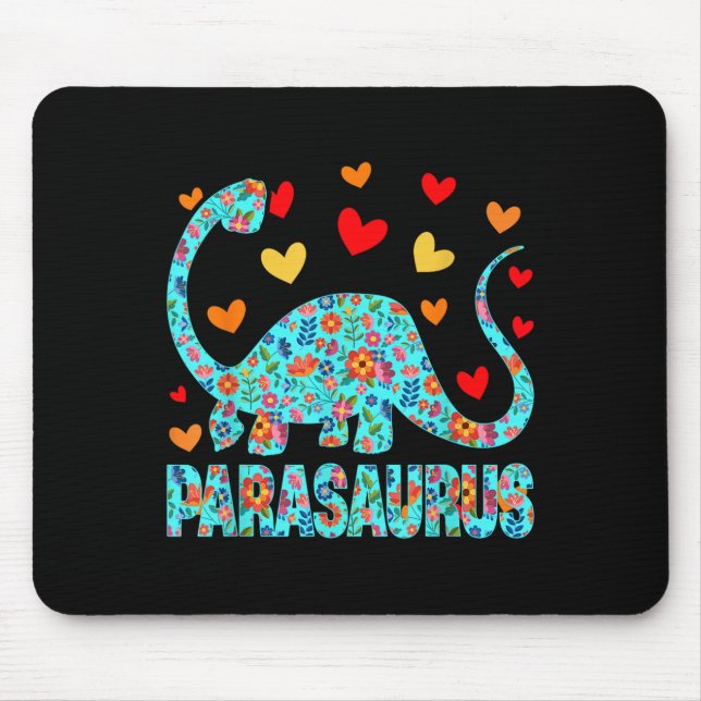 Tapis De Souris Parasaurus Paraprofessional Paraeducator Dinosaur  (Devant)