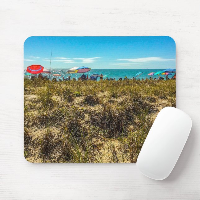 Tapis De Souris Parasols de plage sur l'Horizon Mousepad (Avec souris)