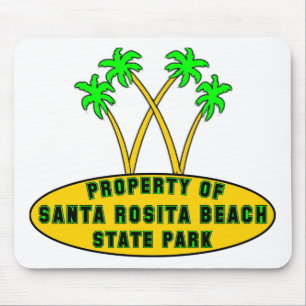 Tapis De Souris Parc d'état de plage de Père Noël Rosita