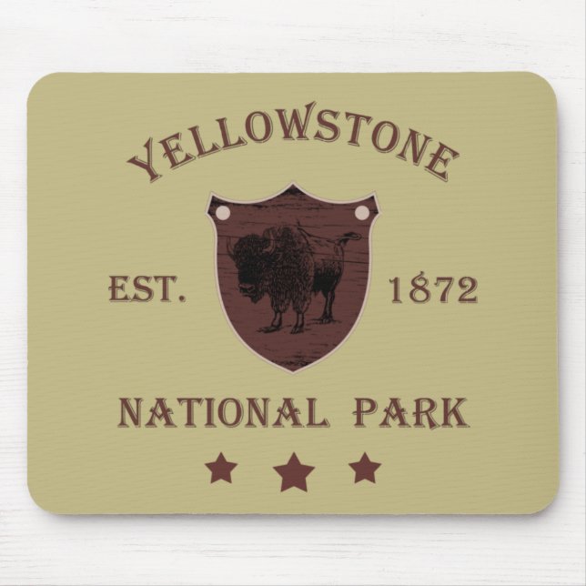 Tapis De Souris Parc national de Yellowstone (Devant)