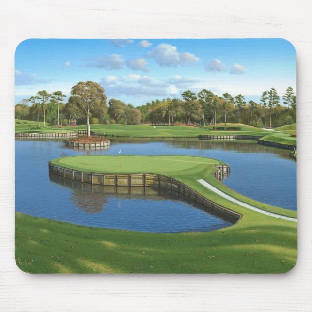 Tapis De Souris Parcours de golf greeens pavé souris arrière - pla (Devant)