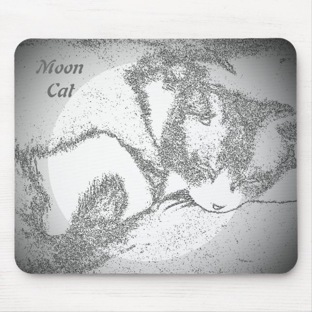 Tapis De Souris Pare-souris Moon Cat (Devant)