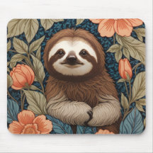 Paresseux Mignon Élégant Floral Inspiré de William