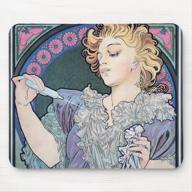 Tapis De Souris Parfum, Alphonse Mucha (Devant)