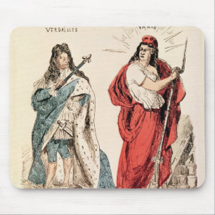 Tapis De Souris Paris et Versailles brillant à l'un l'autre, 1871