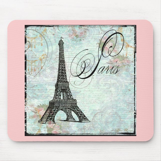 Tapis De Souris Paris La Tour Eiffel Design français (Devant)