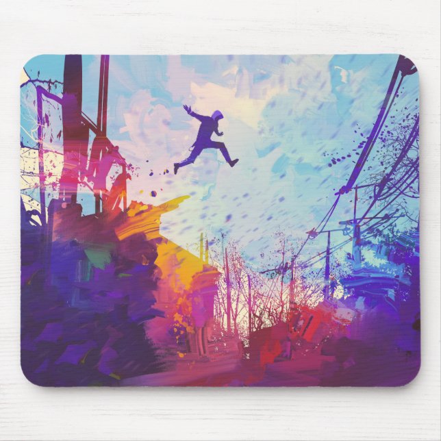 Tapis De Souris Parkour Urban Free Running Pad (Devant)