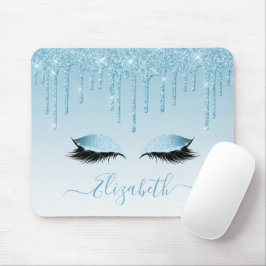 Tapis De Souris Parties scintillant Bleue Moderne tendance Lashes 