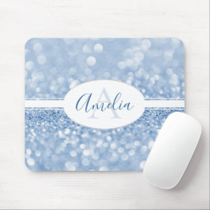 Tapis De Souris Parties scintillant Bleue Personnaliser Pad Souris