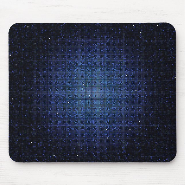 Tapis De Souris Parties scintillant Bleue Sequin Disco Mousepad pe (Devant)