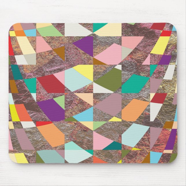 Tapis De Souris Parties scintillant de couleurs Abstraites (Devant)