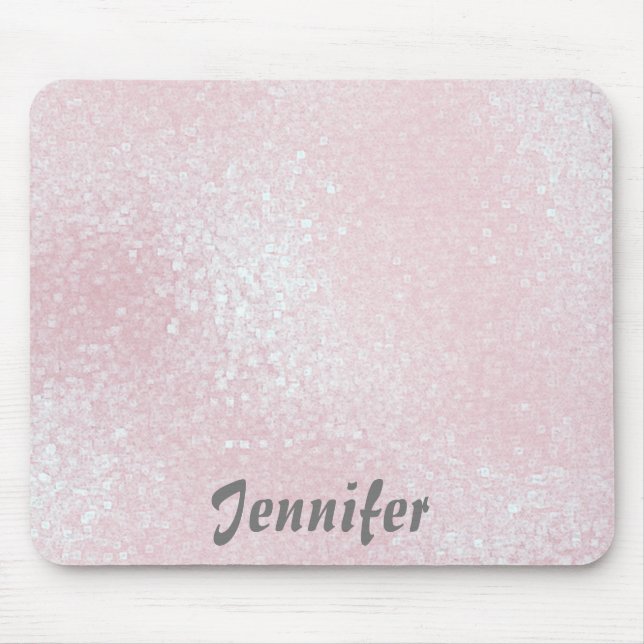Tapis De Souris Parties scintillant de fille rose brillant PERSONN (Devant)