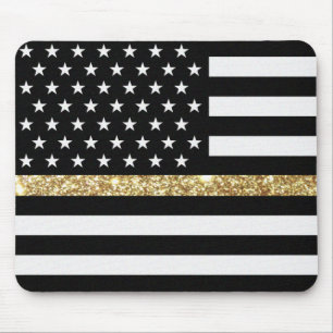 Tapis De Souris Parties scintillant de ligne d'or mince