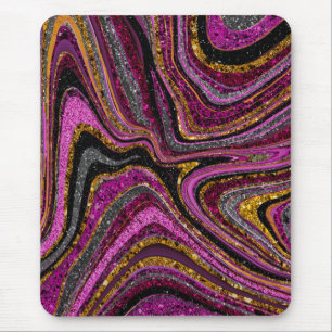 Tapis De Souris Parties scintillant en verre étincelante en marbre