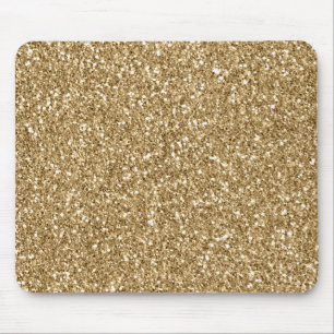 Tapis De Souris Parties scintillant Gold Glitz Glam Sparkle
