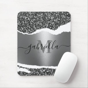 Tapis De Souris Parties scintillant métal et argent
