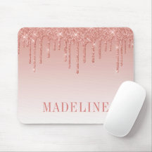 Parties scintillant moderne tendance Rose or 