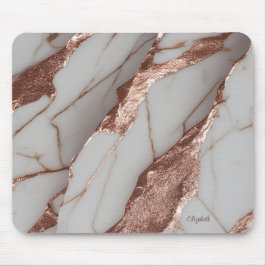 Tapis De Souris Parties scintillant tendance en cuivre marbre