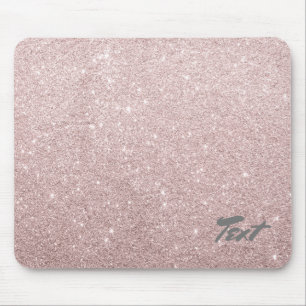 Tapis De Souris parties scintillantes roses élégantes d'or