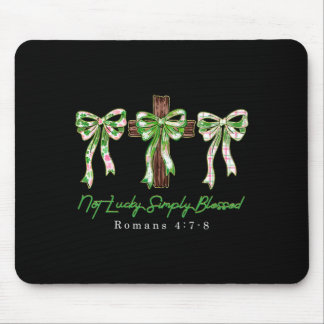 Tapis De Souris Pas Chanceux Arc Coquette Chanceux Saint-Patrick