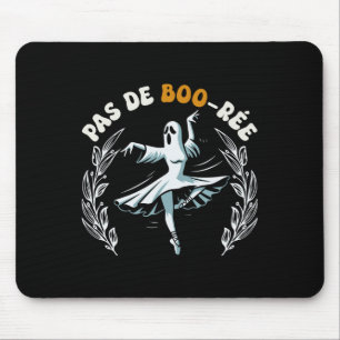 Tapis De Souris Pas De Boo-rée Danse Éffrayante de ballet fantôme