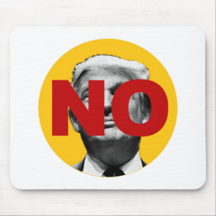 Tapis De Souris Pas de Trump (jaune et rouge)