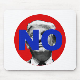 Tapis De Souris Pas de Trump (rouge et bleu)