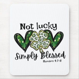 Tapis De Souris Pas Lucky, Simplement Béni Lucky Charm St Patrick