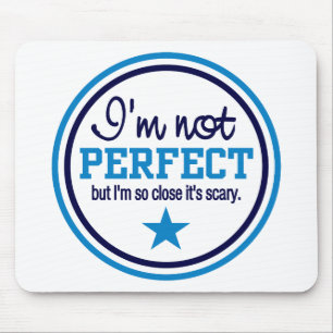 Tapis De Souris PAS PARFAIT mousepad - bleu