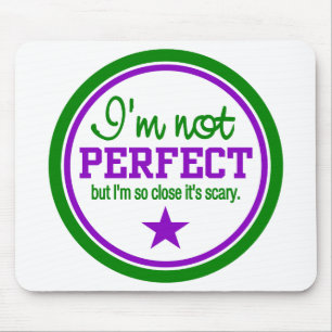 Tapis De Souris PAS PARFAIT mousepad - vert / violet